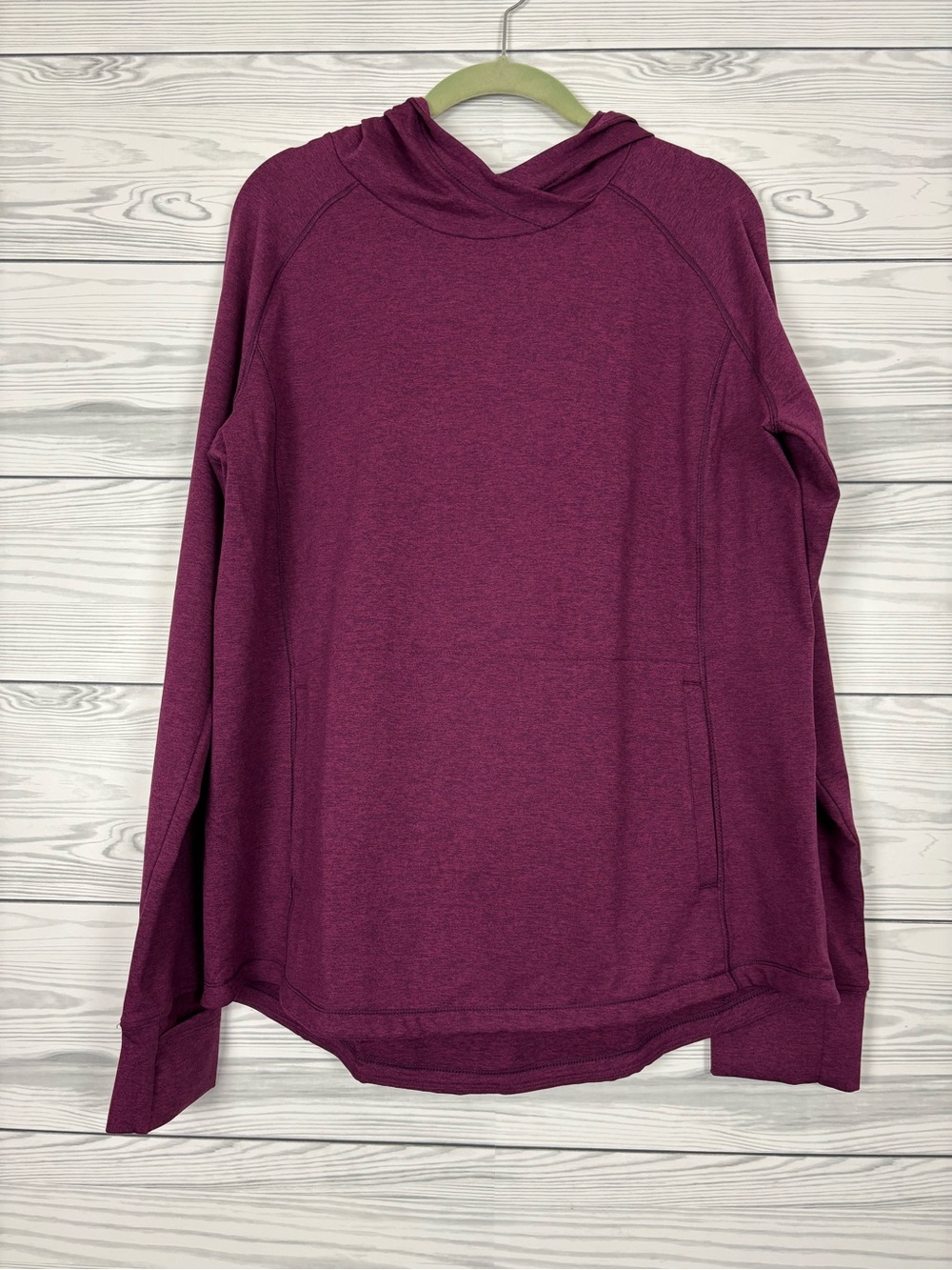 Duluth Trading Co plushcious hoodie NWT raspberry color size large